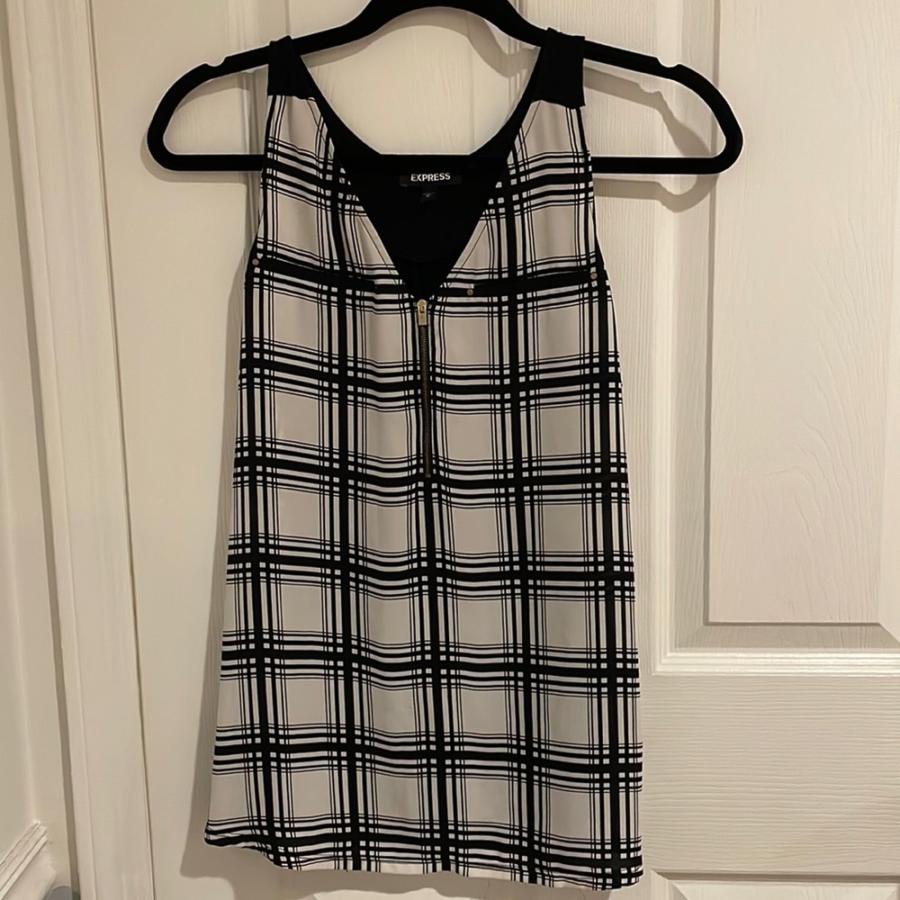 Express Half Zip Sleeveless Hudson Top